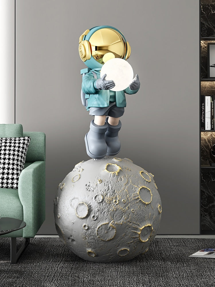 Galactic Light Life Size Astronaut Statue