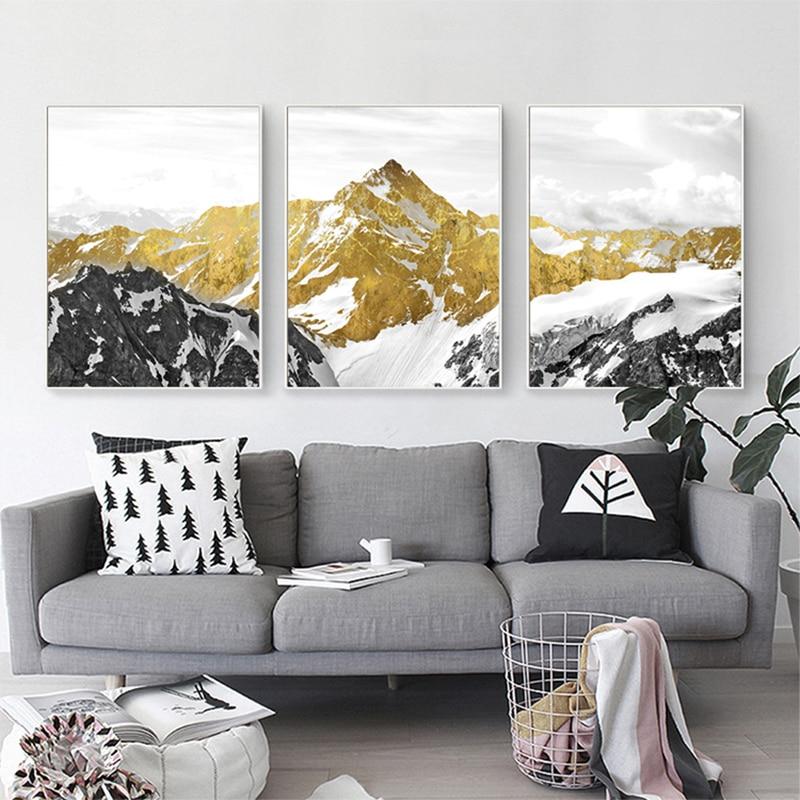 Golden Mountain Canvas